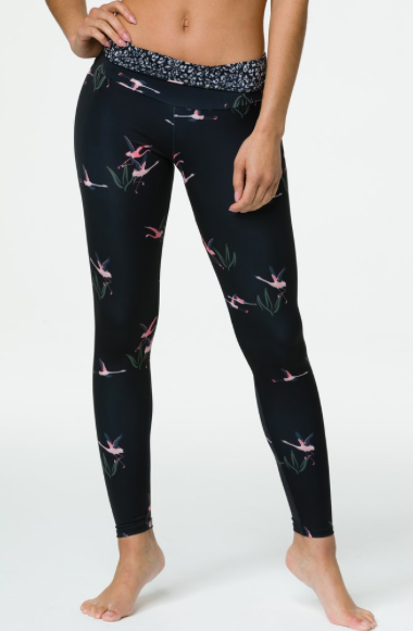 Image Title Onzie High Rise Legging - Pink Flamingo